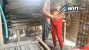 Village wife getting fucked outdoors by her husband - Localsex31