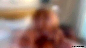 wow, blonde white girl totally owned by latino stallion in lingerie