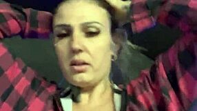 Gym babe flashes wet tits outdoors intensely