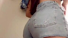 Latina couple shares blowjob and exhibitionism