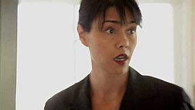 dana vespoli is back, ready for wild sex with two guys. damn, double penetration and deepthroat action... unreal!