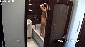 Cute teen aurora spied in shower