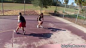 Sexy Golddigger's Basketball Passion Leads to Horny Blowjob and Ass Play.