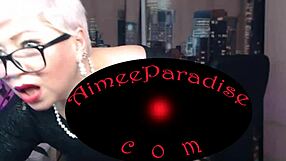 my purple-haired wife entertains clients in private shows