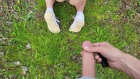 Hot Blonde Loses Remote From Anal Plug In Supermarket