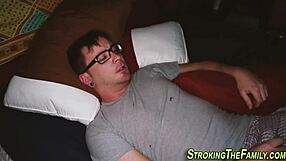 Petite 18+ stepsis sucks uncle's dick in taboo mature blonde cougar encounter