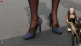 Ms. Denvers In Cosplay Stockings And Corset For Cartoon Game Sex