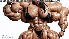 How Big Can She Get? Pump Factory Brings Massive Muscle Growth to Subject Natasha.