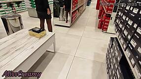 Exhibitionist stepdaughter flashed in shoe store, caught