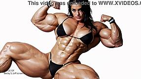 How Big Can She Get? Pump Factory Brings Massive Muscle Growth to Subject Natasha.