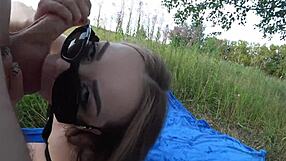 Does this cute teen 18+ girlfriend crave public sex after our walk?