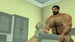 Neighbor scores big with the hottest football hunk