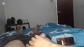 Mom's friend catches me masturbating