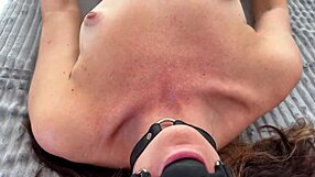 Pretty Teen's Pussy Fingered to Intense Orgasm in Bondage with Friend