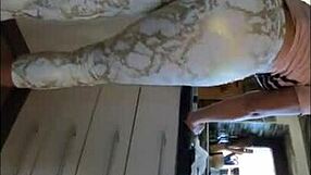 milfycalla's stepmom cheats, swallowing cum in stockings during roleplay.