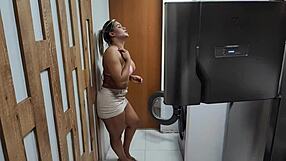 Stepson Fucks Luna Oliveira's Ass While Stuck In Washing Machine