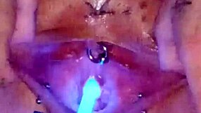 Watch my smooth wet pussy get stretched and soaked