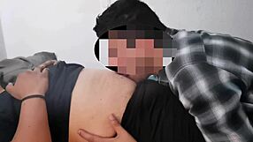 Latina milf girl enjoys belly button licking fetish session