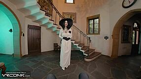 Holy Shit! Busty Brunette Lady Dimitrescu Bangs Hard in Resident Evil Village Cosplay!