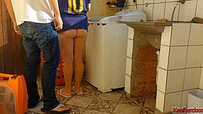 Man, this married housewife pays the washing machine tech with her body. Wild stuff!