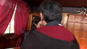 Lucky guy pounds hot babes in wild gangbang orgy!