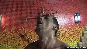 tranny vixen nicole marques expertly sucks and tugs cock