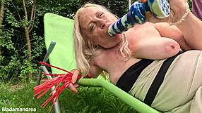 Mega Dildo Stretches Prolapse Pussy