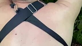 milf offers big ass for hot sex in woods