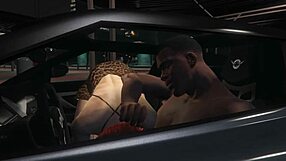 gta 5 franklin hires hooker in car