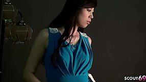 Sexy Japanese teen 18+ uses clit vibrator for intense orgasm on camera