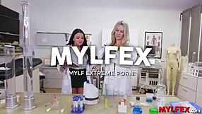 Mylfex - Big melons milf scientist at work