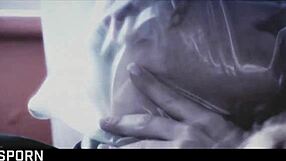 Sensual blondes milfs in romantic threesome.