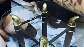 Ever Seen a Sexy Emo Tranny Lick Her Own Cum?