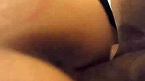 Teen slut gets impaled by a big black cock in intense anal riding session