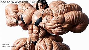 How Big Can She Get? Pump Factory Brings Massive Muscle Growth to Subject Natasha.