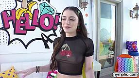 Nympho Petite Brunette Hooked on Kylie Quinn