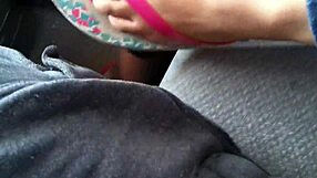 Jessica footjob handjob cumshot in flip flops mov