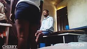 tahiru, my neighbor, finally gets to taste my pussy today