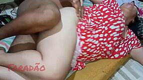 Enjoying sideways view of huge hairy features