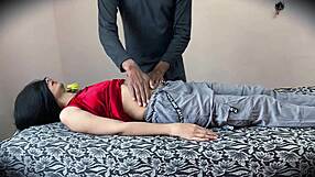 Yo, massage my big Indian ass for wild Hindi sex