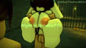 Date night with a girl in handcuffs can be hot