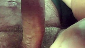 Jerking off big cock in public parking car