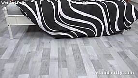 wetandpuffy - something blue with fingering and orgasm on wet pussy