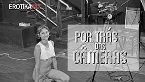 Sadira's hotwife gang bang features gagging on big cocks in lively group scene