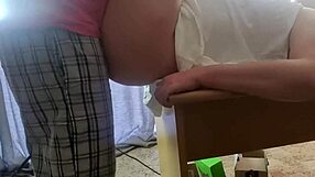 Intense Moaning During Huge Ass Fuck on Office Table