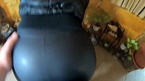 preview - milfycalla gets drenched in cum on black jacket