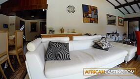 bubble butt ebony babe scores best in blowjob at nude casting