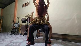 that stepmom with braids is so regal, seducing her stepson for some hot riding action