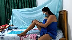 The curvy milf indulges in self-pleasure after her bath