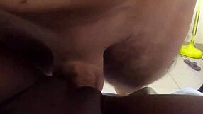 young ebony amateur in homemade setting